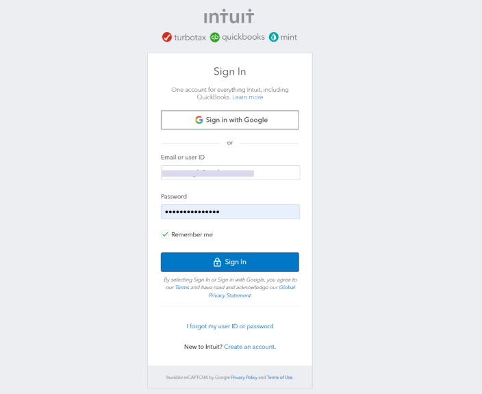 quickbooks login