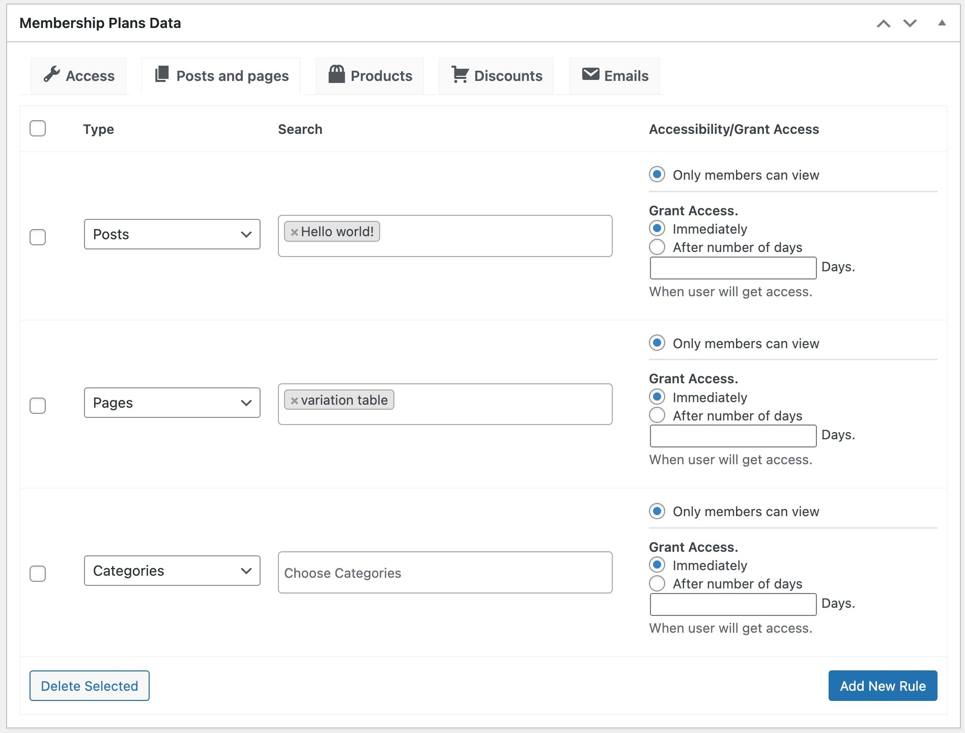 WooCommerce Membership - Plugin Documentation