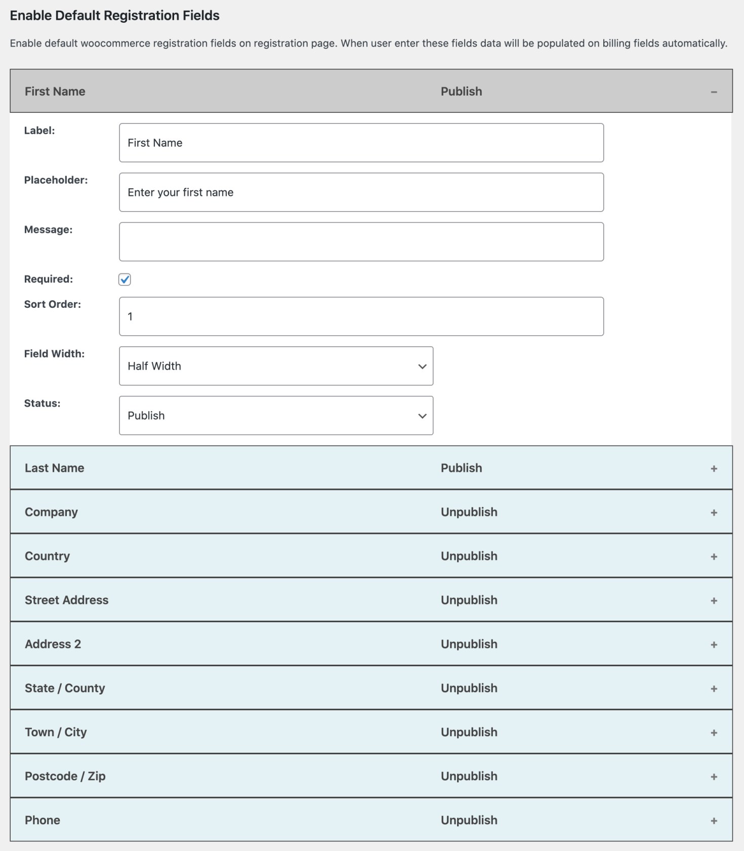 WooCommerce Custom Fields Extension | DOCS