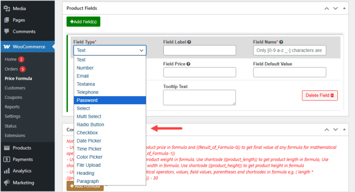 woocommerce price by formula calculator plugin