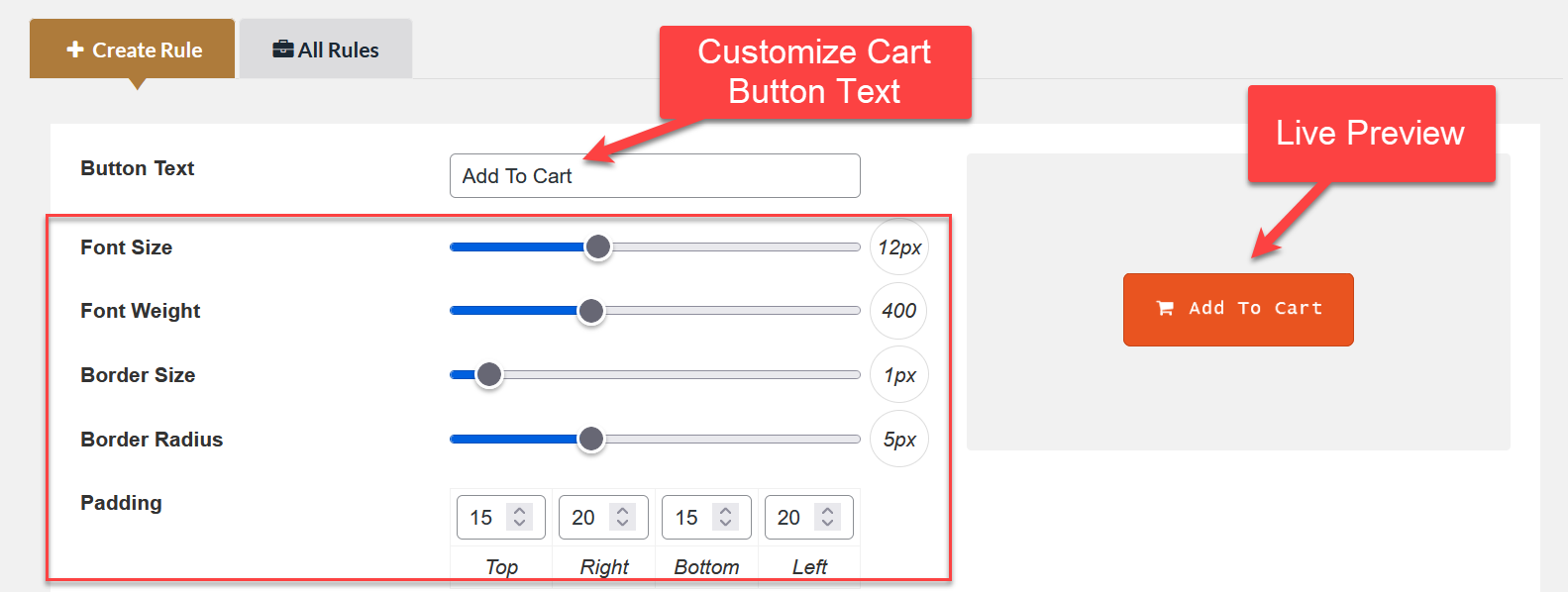 WooCommerce custom add to cart button