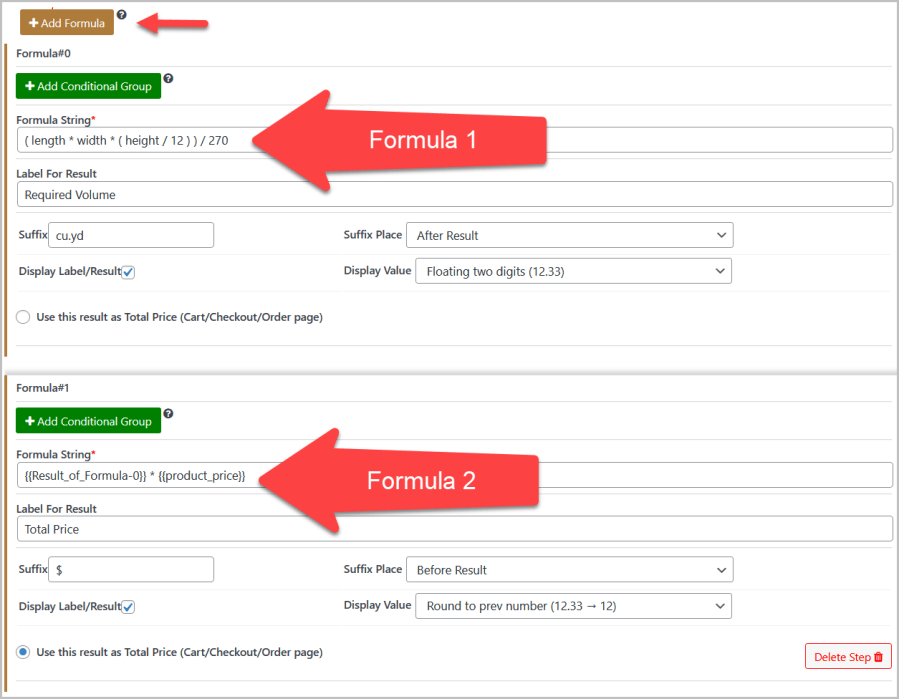 Calculadora de medición de precios WooCommerce