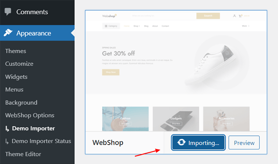WebShop Documentation - Modern Premium WooCommerce theme