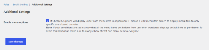 Additional Settings