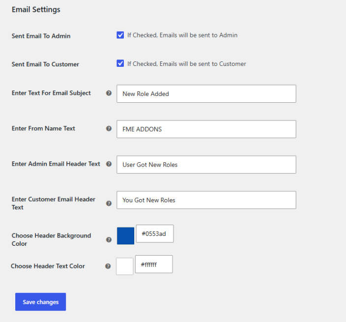 Email Settings