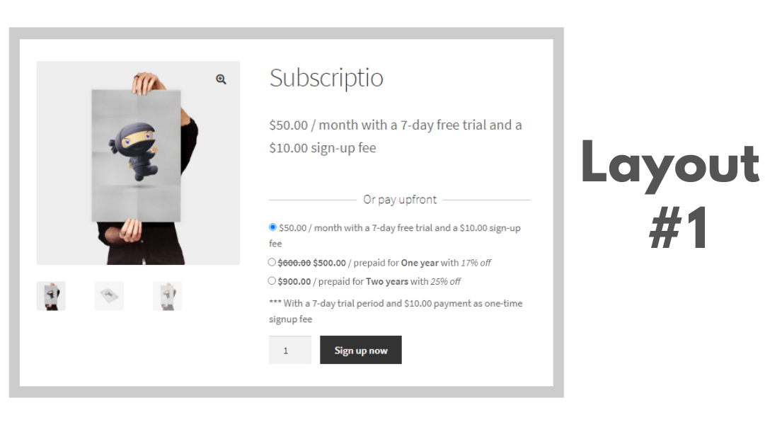Prepaid for woocommerce subscription