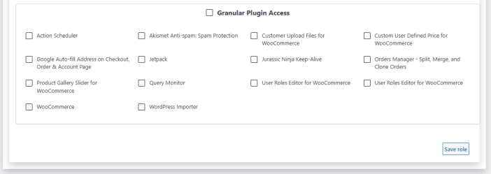 Manage Granular Access