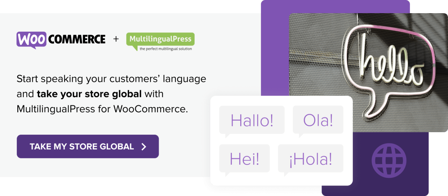 Take your store global with MultilingualPress