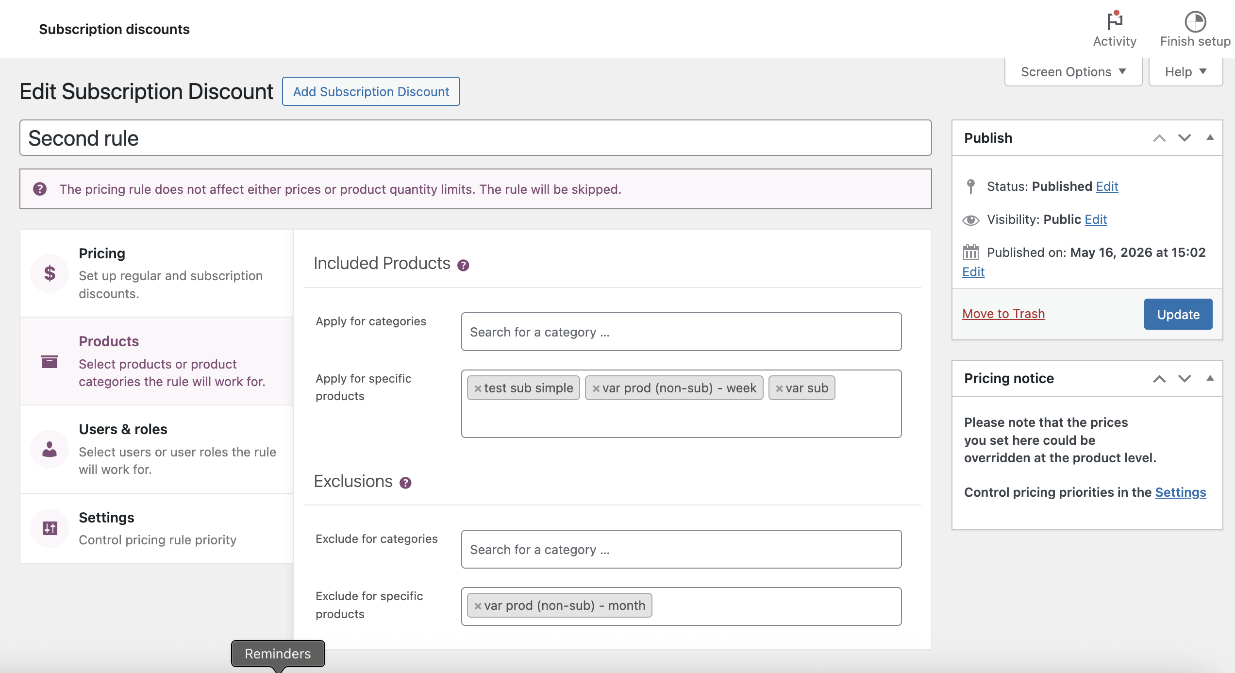 Discounts for WooCommerce Subscriptions Documentation - WooCommerce