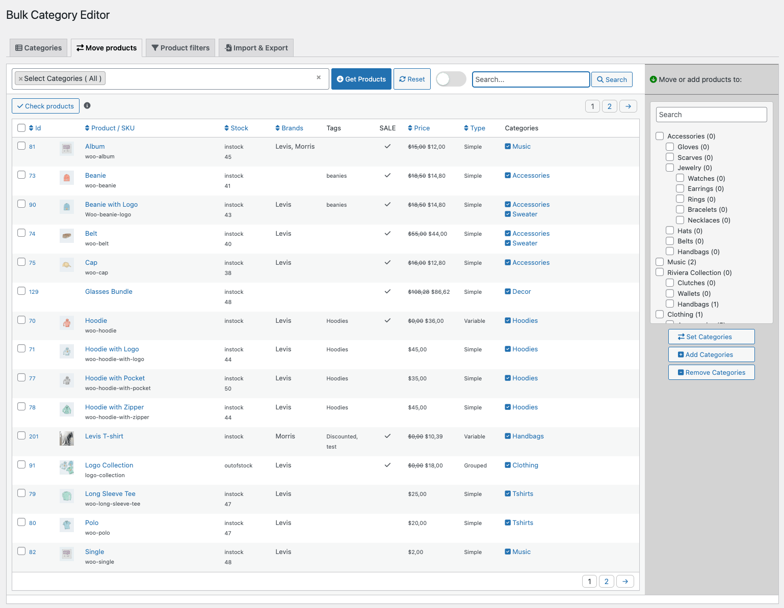 Bulk Category Editor for WooCommerce Documentation - WooCommerce