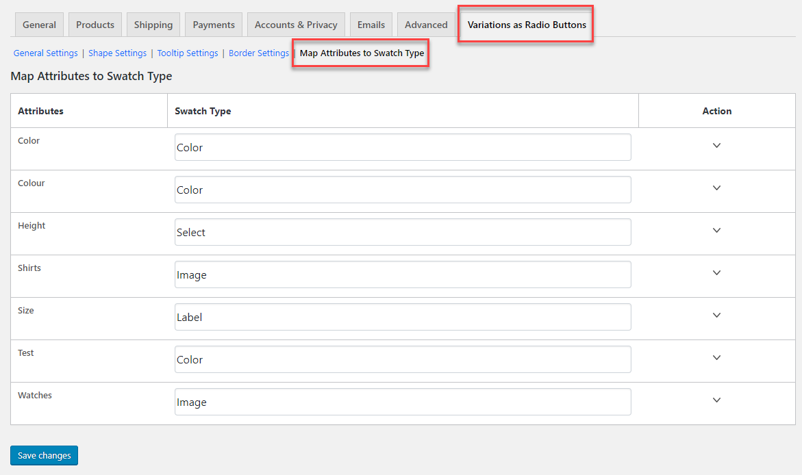 Variations As Radio Buttons For Woocommerce Woocommerce 0547