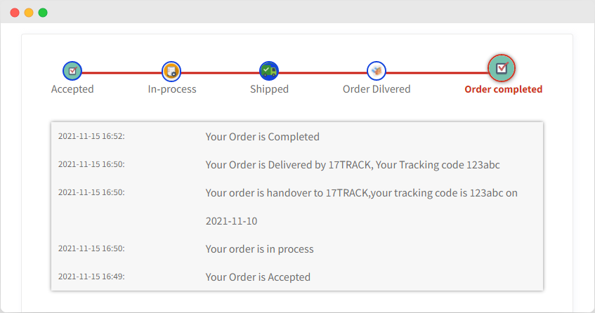 Order Completion Tracking Order Tracking for WooCommerce - WooCommerce Marketplace