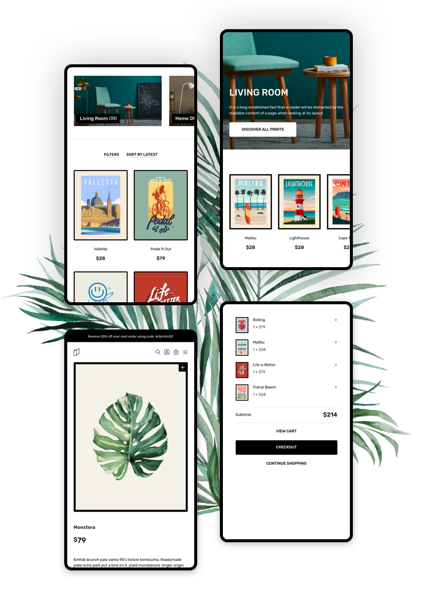 Affiche Stylish Artistic Theme - Mobile Design