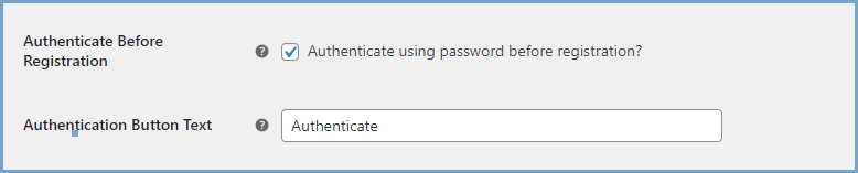 Authenticate Biometrics Before Registration