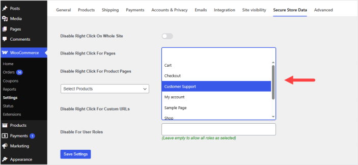 woocommerce secure store data plugin