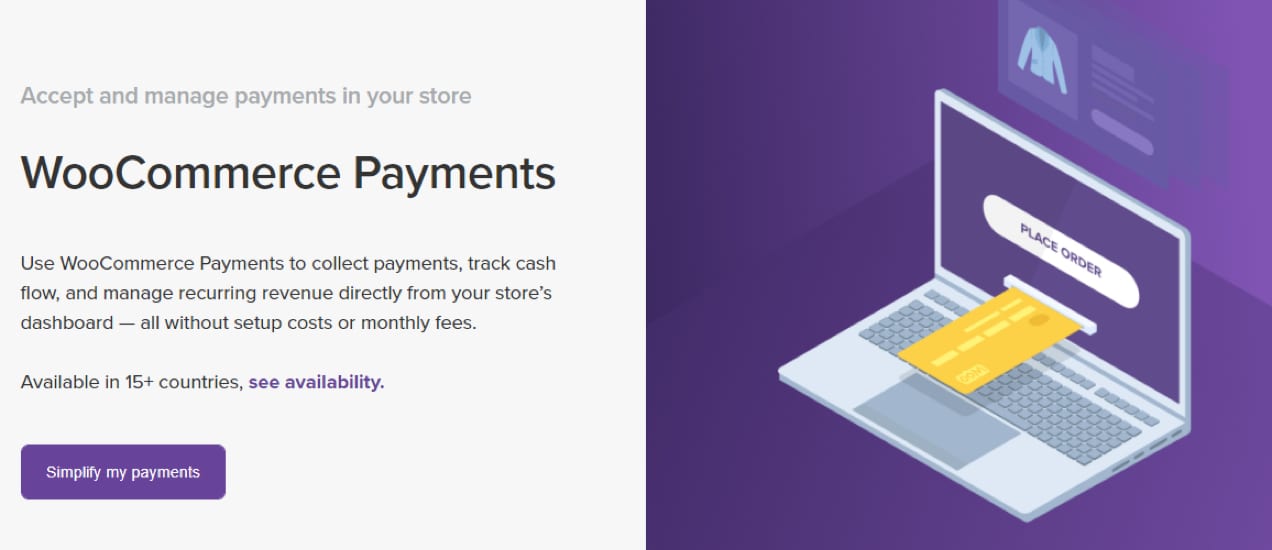 WooCommerce Payments illustration and description