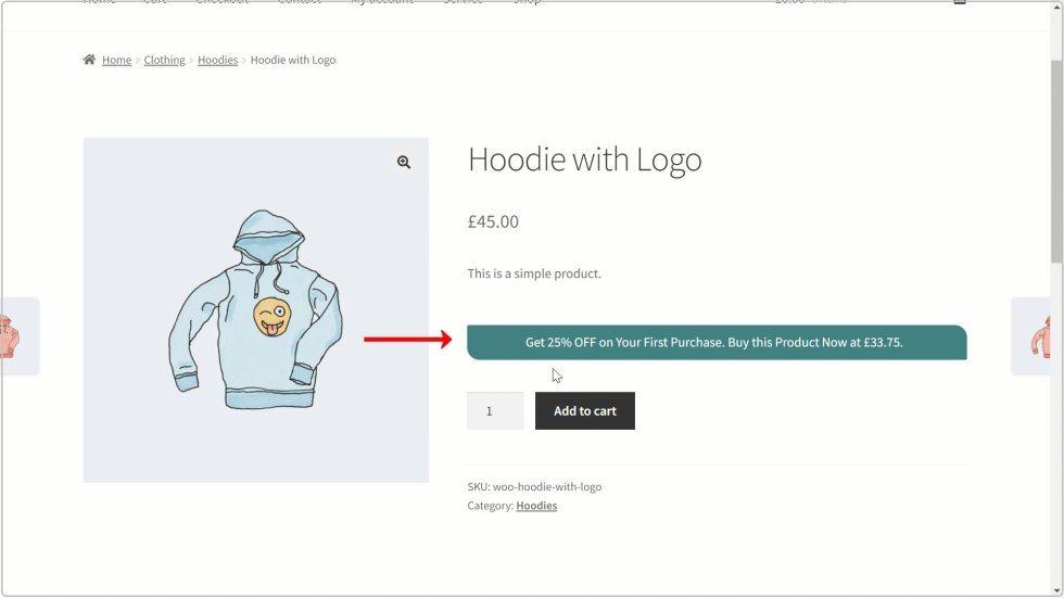 WooCommerce First Purchase Discount