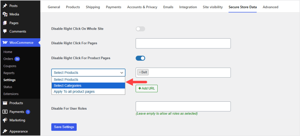 woocommerce secure store data plugin