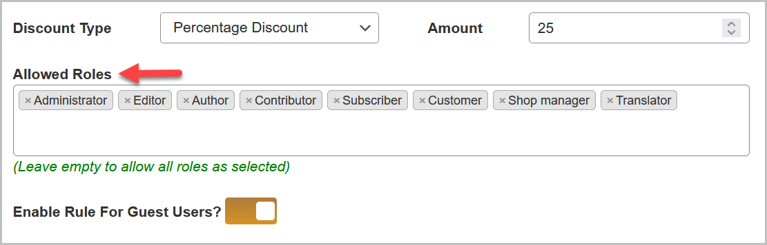 WooCommerce first purchase discount