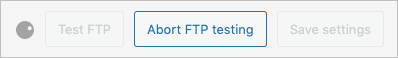 Aborting FTP testing in import export suite for WooCommerce