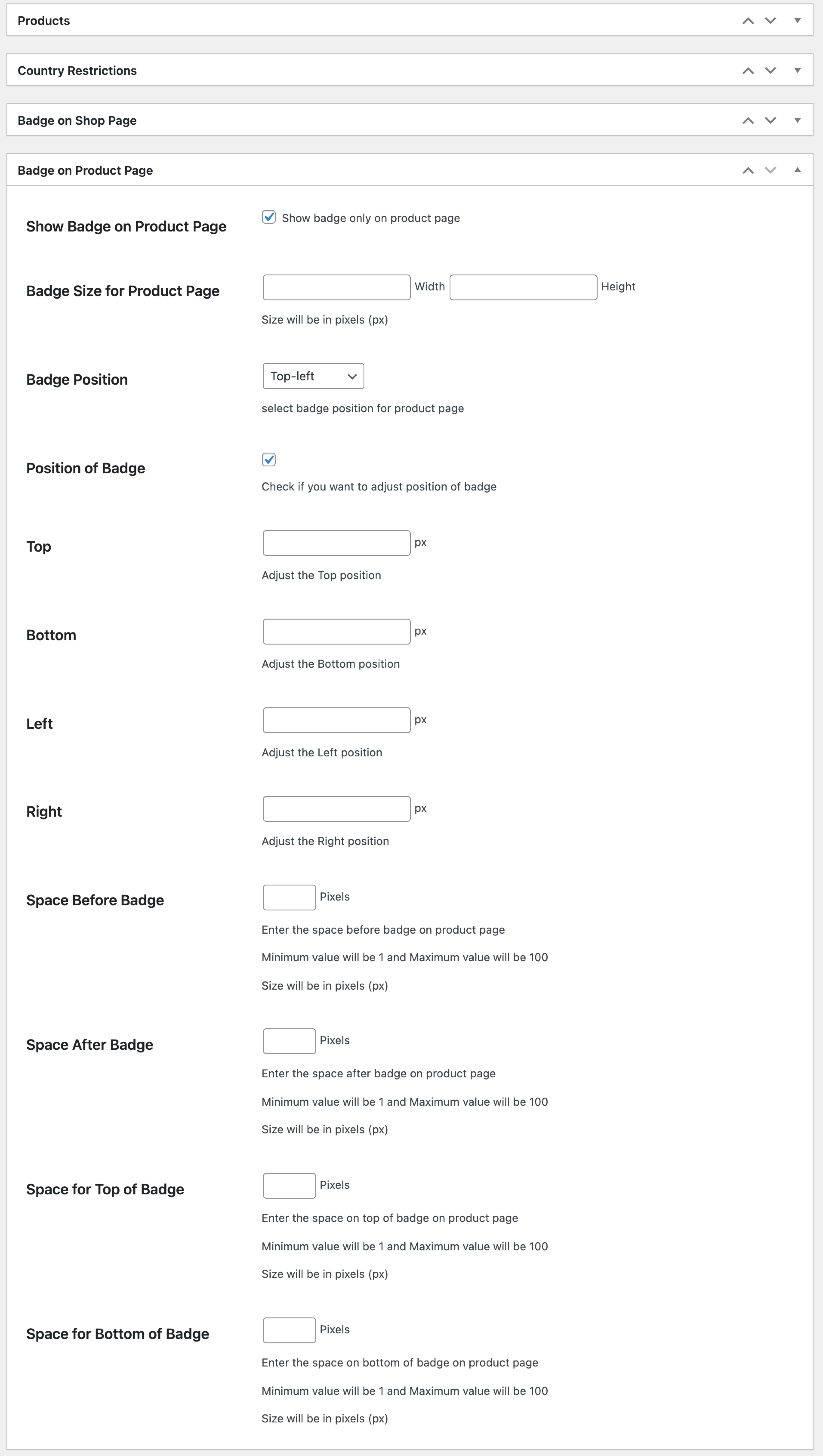Product Labels and Stickers Documentation