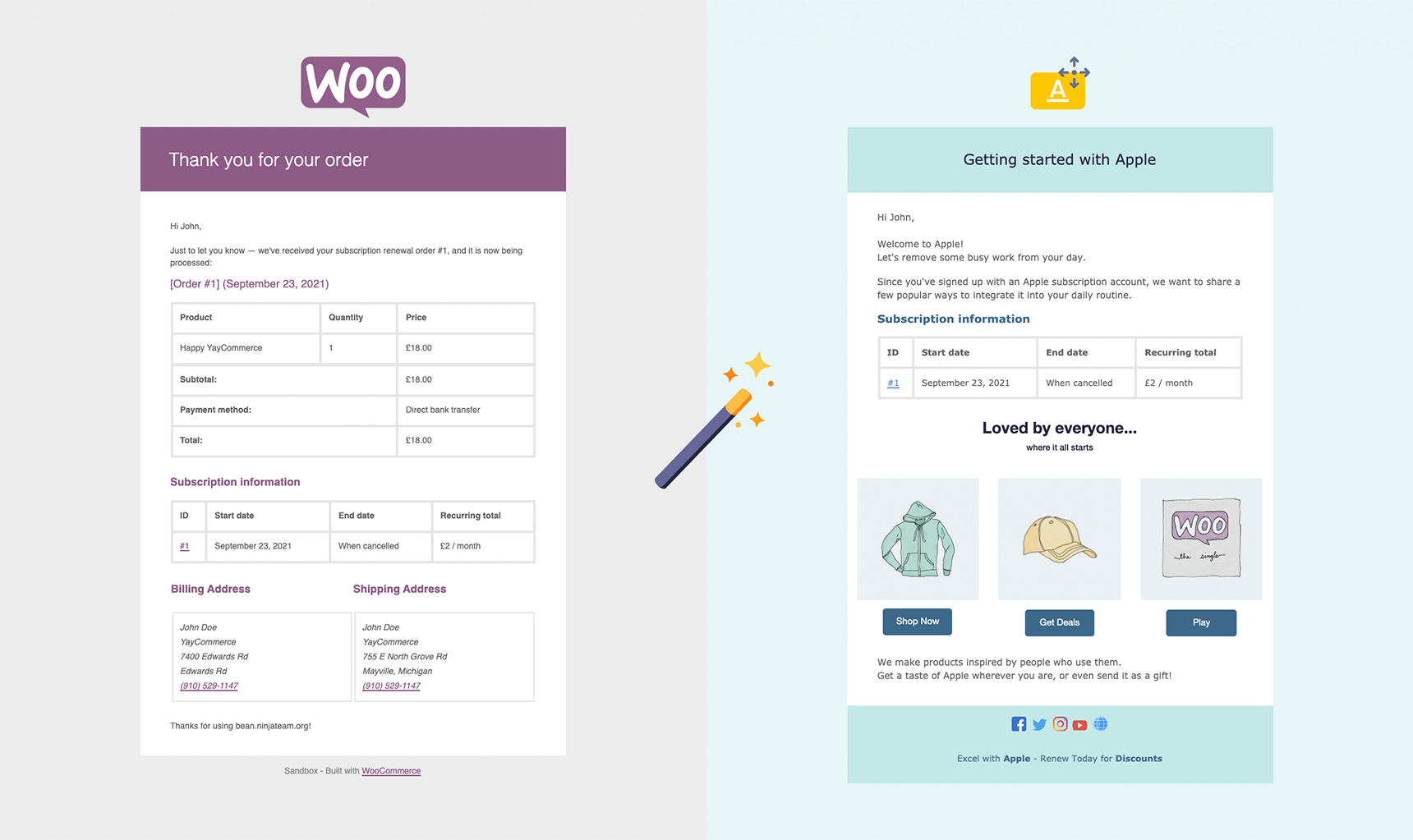 Email Customizer for WooCommerce Subscriptions - WooCommerce