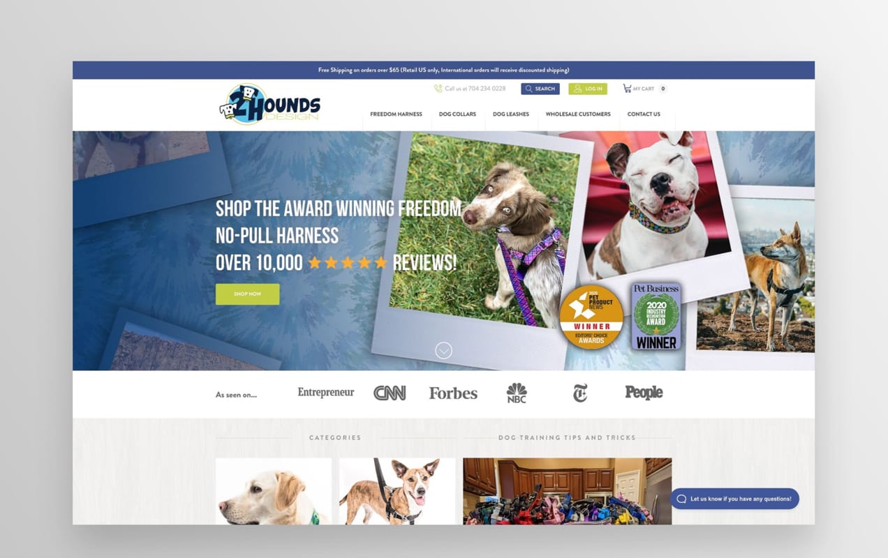 2Hounds Design website