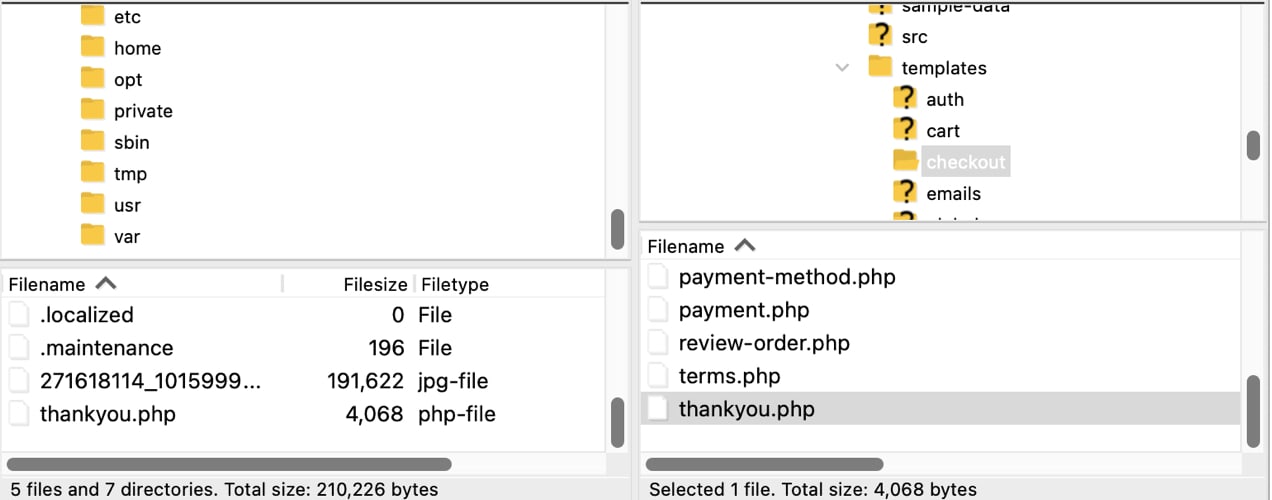 accessing a site via FTP