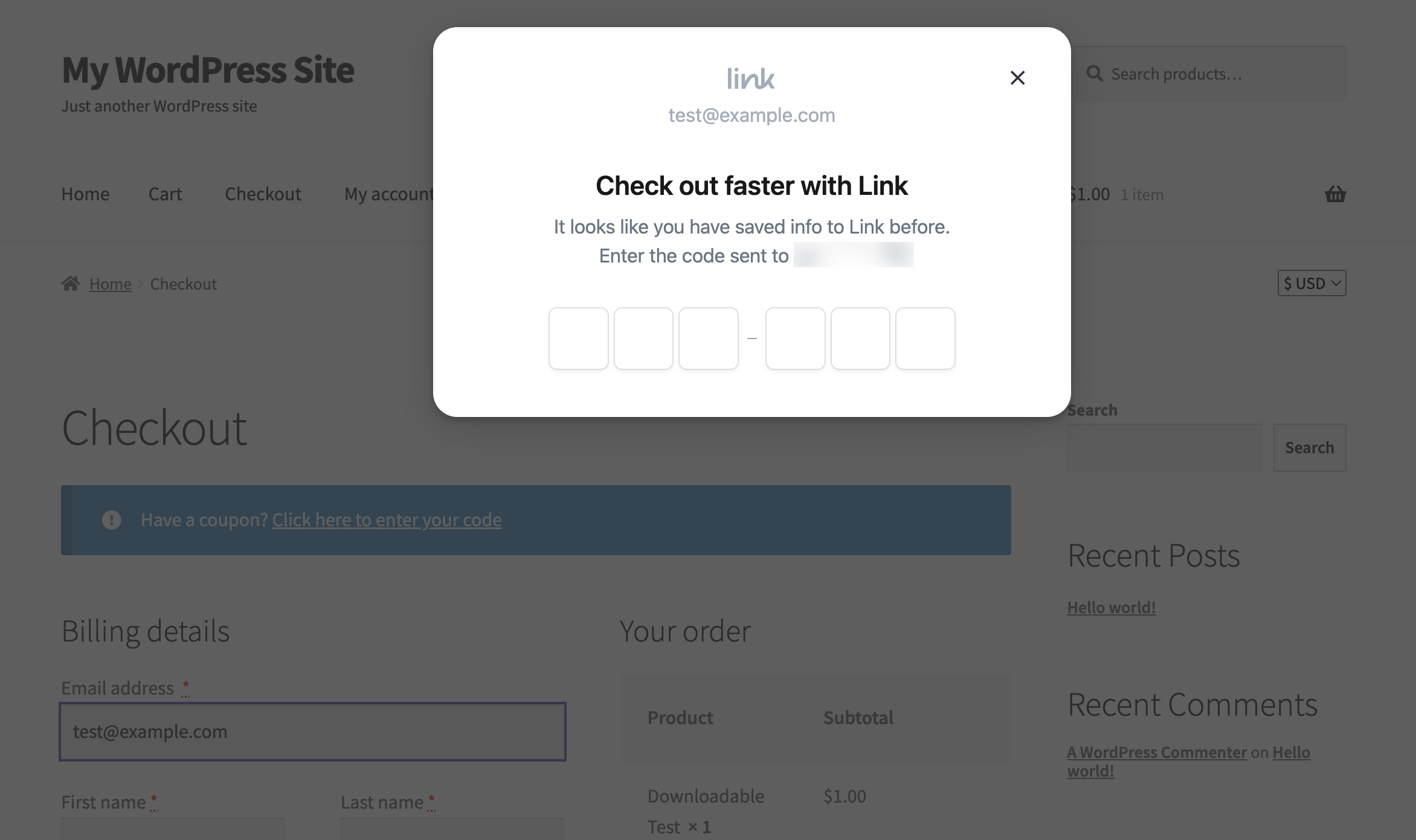 WooCommerce Payments: Link by Stripe - WooCommerce