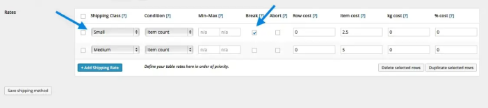 Table Rate Merging Shipping Example 3