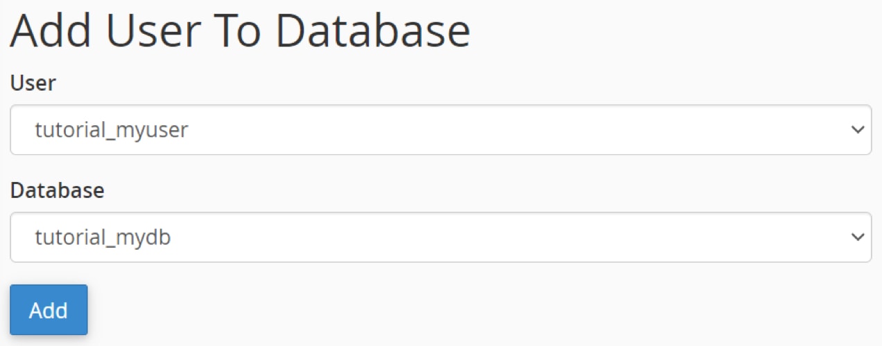 adding a user to a database