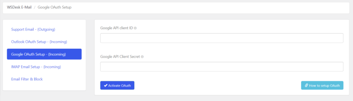 Google OAuth Setup