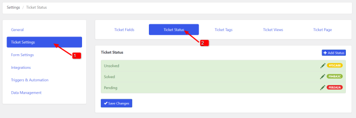 Ticket Status