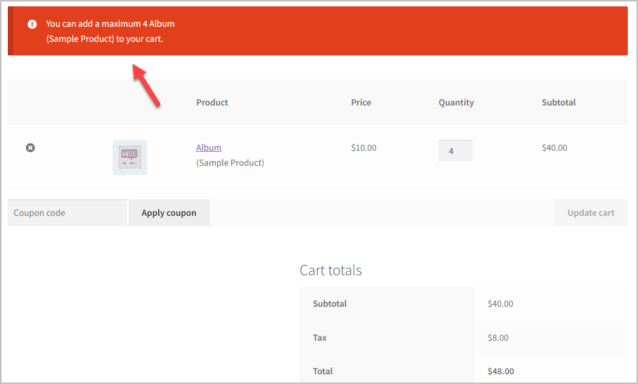 WooCommerce order sample products plugin