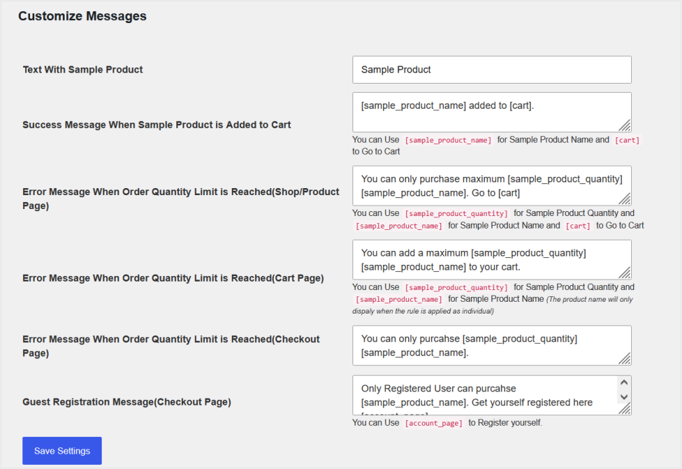 woocommerce order product samples plugin