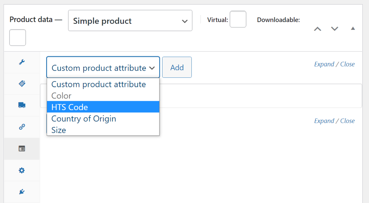 Add HTS/HS Codes & Country of Origin to WooCommerce Products