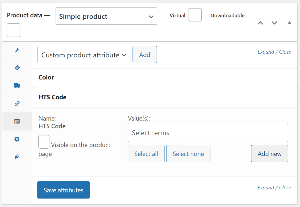 Add HTS/HS Codes & Country of Origin to WooCommerce Products