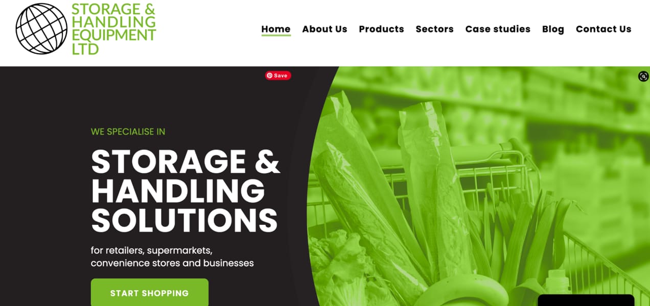 Storage Handling homepage