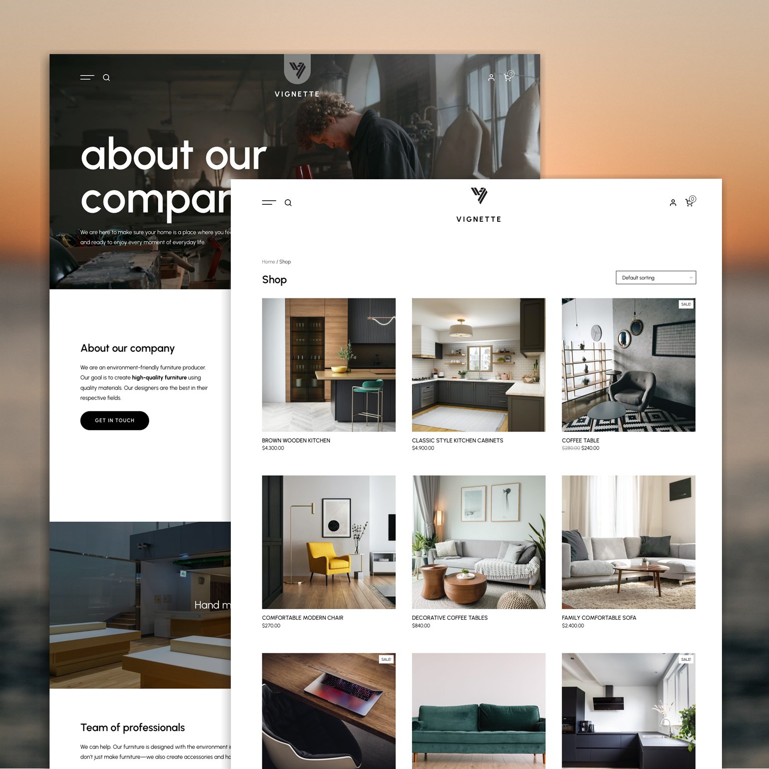 Vignette - Minimal Interior Design WooCommerce Theme