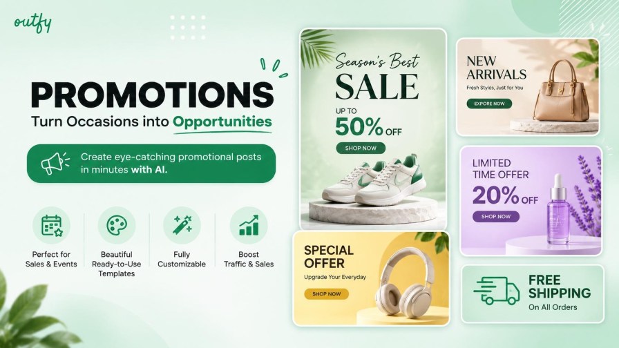  Eye catching promotional content in seconds