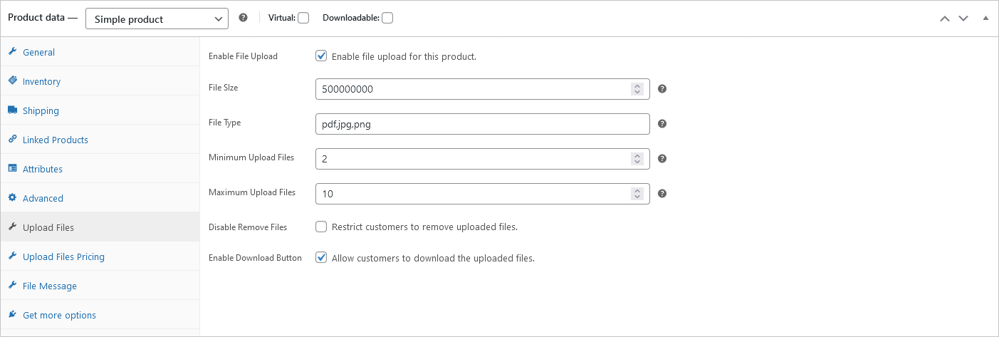 Upload Files For WooCommerce By WebMeteors - 1