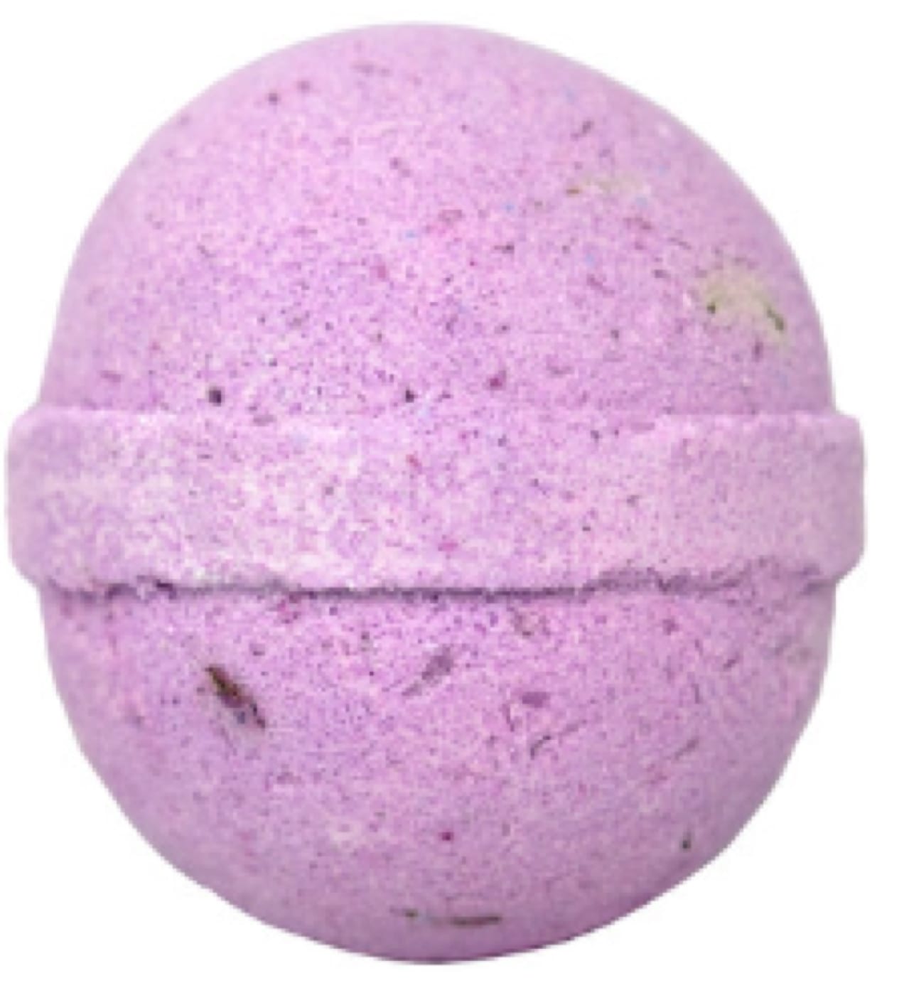 pink bath bomb on a white background