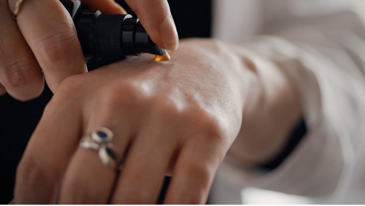 applying a Root Science product to hands