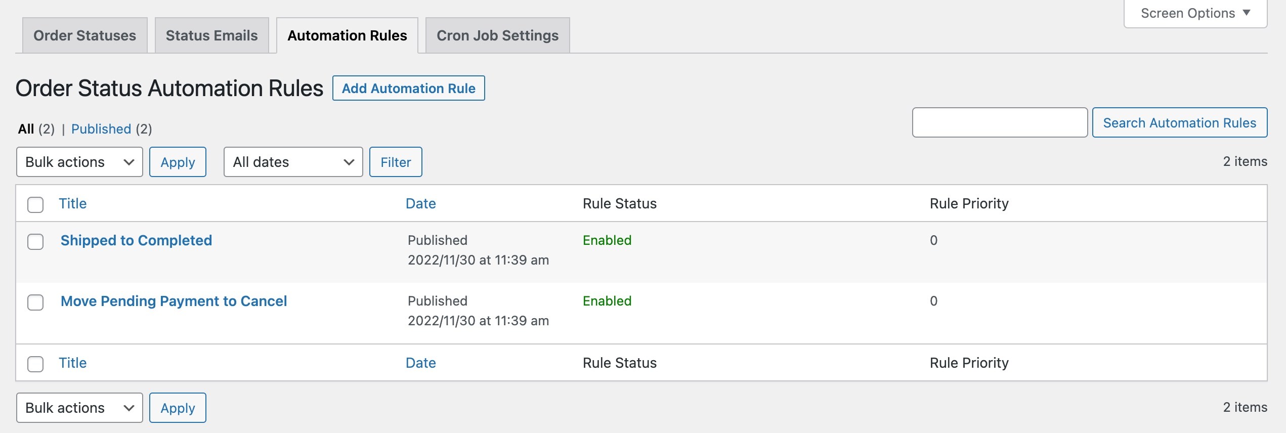 WooCommerce Order Status Manager - Documentation