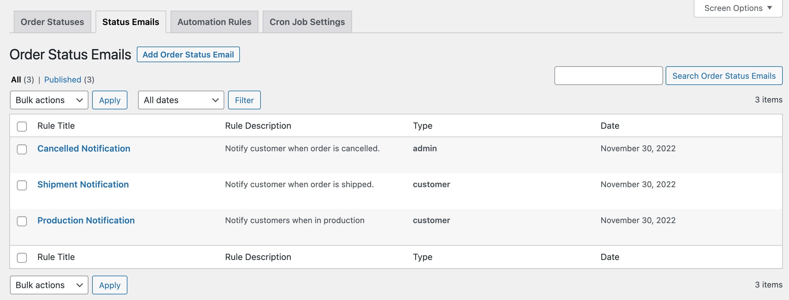 WooCommerce Order Status Manager - Documentation