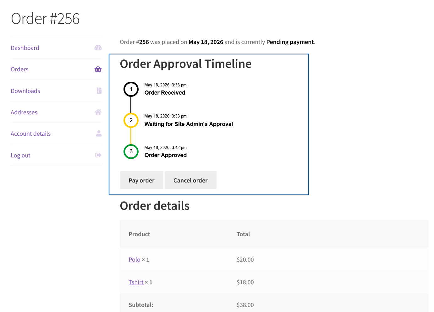 Order Made After Application Example Advanced Order Approval - WooCommerce Marketplace