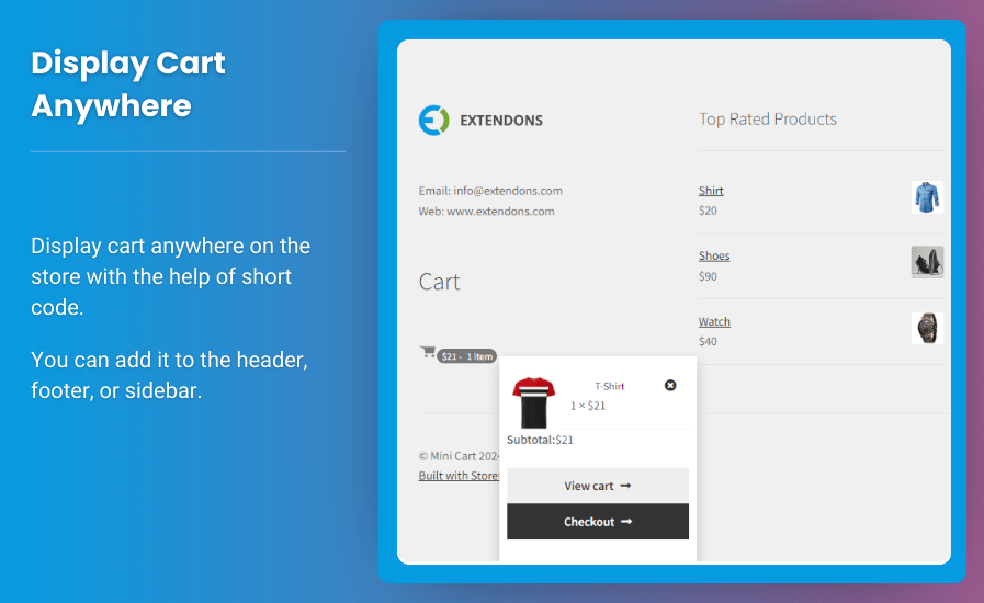 Mini Cart for WooCommerce