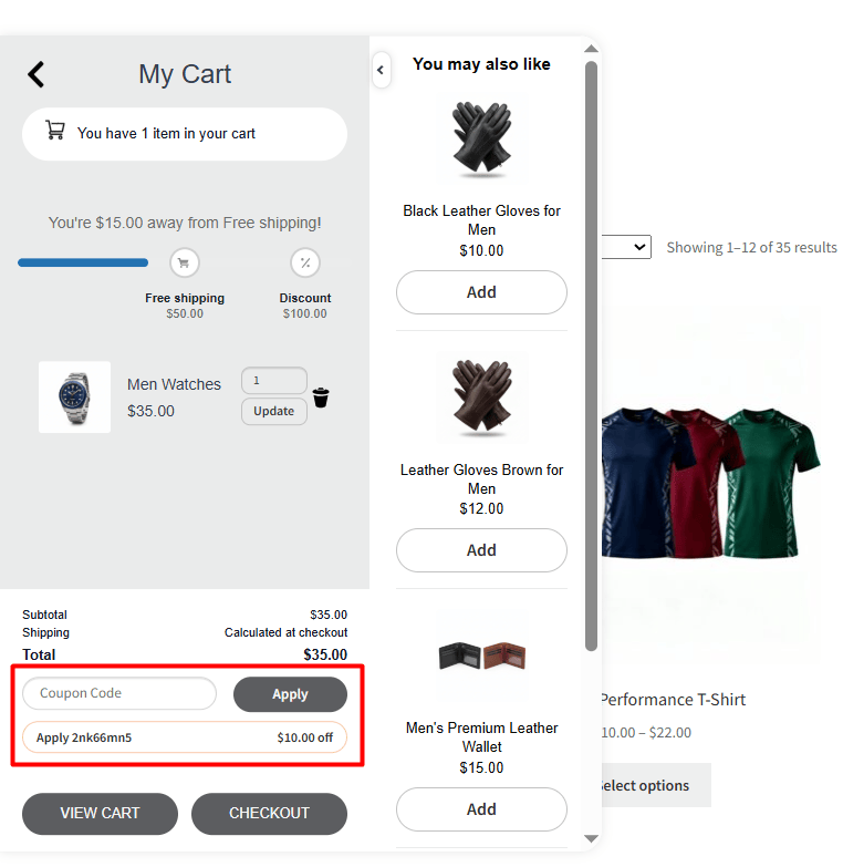 Apply Coupons and See a Clear Price Breakdown