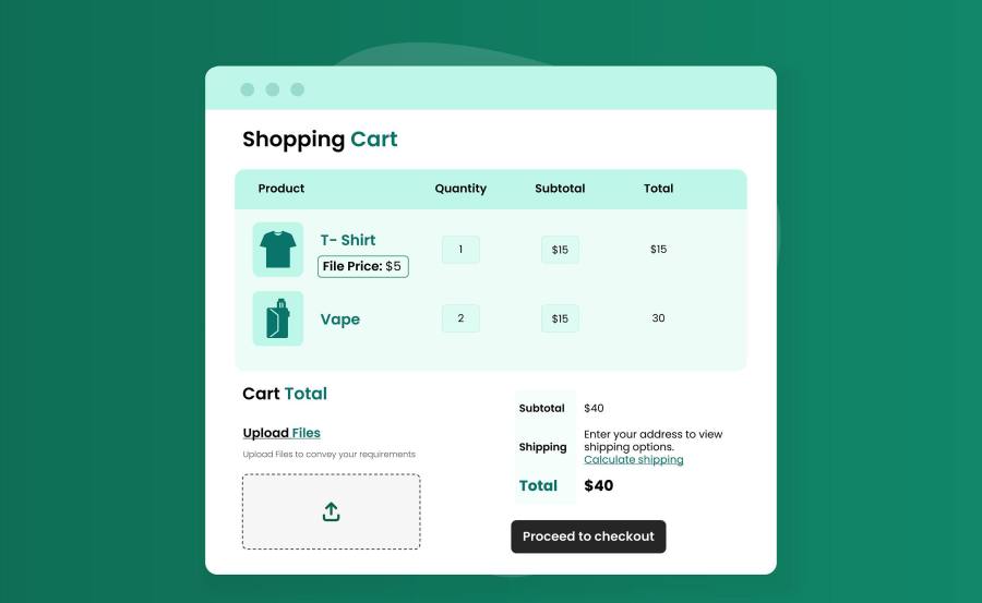 file upload for woocommerce