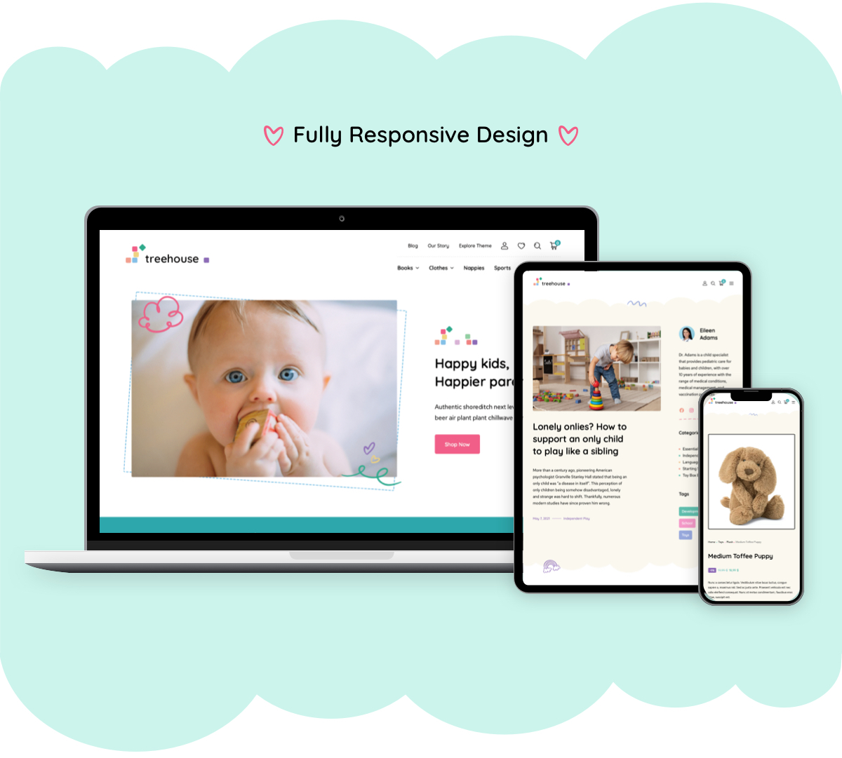 Treehouse Toys and Games WooCommerce Theme - Fully responsive Design